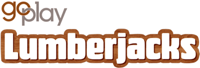 Go Play Lumberjacks title screen for Wii